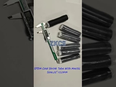 मौसम प्रतिरोधी ईपीडीएम कोल्ड सिकुड़ने वाला ट्यूब दूरसंचार उद्योग में केबल सीलिंग और सुरक्षा के लिए