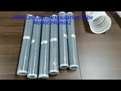 एकल और 3 कोर मध्य वोल्टेज बहुलक केबलों के लिए पेशेवर ग्रेड ब्लैक कोल्ड सिकुड़ने वाले जोड़