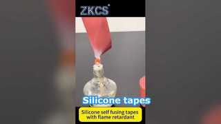 सिलिकॉन सेल्फ-फ़्यूज़िंग टेप - अग्नि और ज्वाला मंदक प्रदर्शन