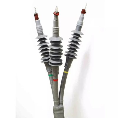 तीन कोर कोल्ड सिकुड़ने वाले इनडोर टर्मिनल किट 11KV से 24KV तक वोल्टेज को कवर करते हैं