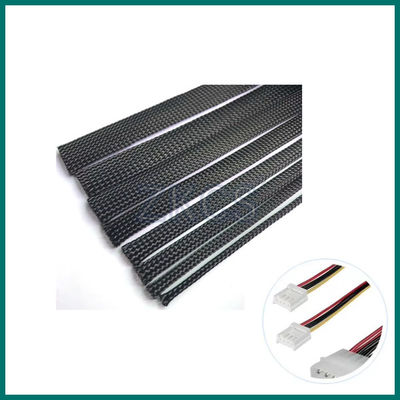 अच्छी पीईटी विस्तार योग्य केबल ब्रैडेड आस्तीन/टेलेस्कोपिक ब्रैडेड आस्तीन/ब्लैक ब्रैडेड वायर आस्तीन